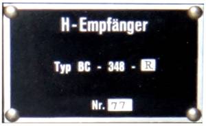 Radio Receiver BC-348-R